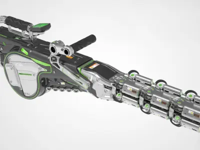 Concept Electron Pulse Cannon 3D model