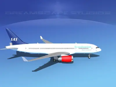 Boeing 787-8 SAS 3D model