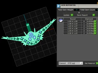 MOISSANITE Ninja Fighter Iced Out Pendant 3D print model