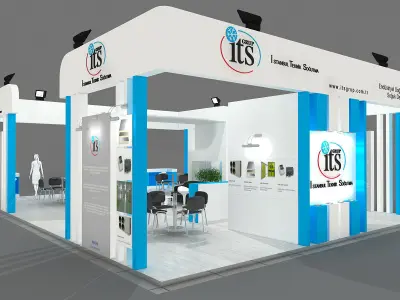 Exhibition Stand - ST0046 3D model