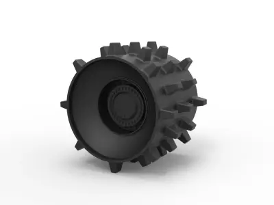  Compactor wheel 3D print model
