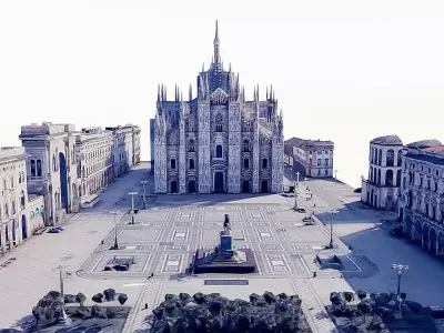 Milan Cathedral Low-poly 3D model