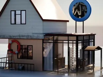 sea house model  3D model