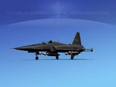 Northrop F-20 Tigershark V01 3D model