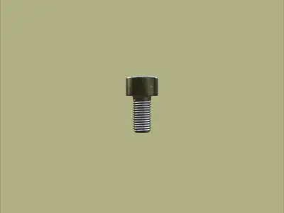 Steel Stained M4 Torx T20 Cap Bolt with PBR 4K 3D model
