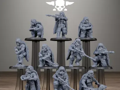 GrimGuard Jungle Fighter Snipers 3D print model