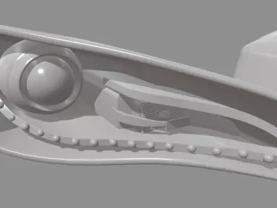 Headlights Audi R8 Custom Low-poly 3D model