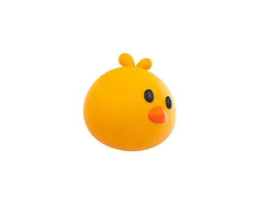 Prop129 Chick Head 3D model