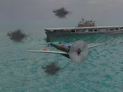 IJN BN5 Kate Torpedo Bomber 3D model