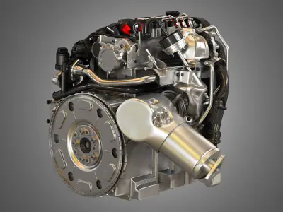 S60 T6  Drive - E 4 Cylinder Turbocharged Diesel Engine 3D model