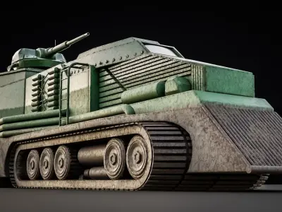 War machine Wall Breaker Tank Engine 3D model