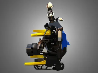 H21D Forestry Harvester Head 3D model