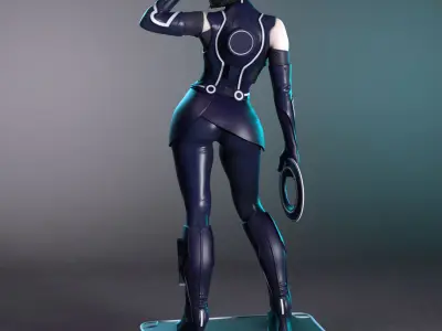 Quorra from Tron Legacy 3D print model