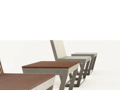 BASIC BENCH SET   3D model