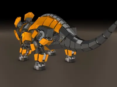 Robot Triceratops 3D model