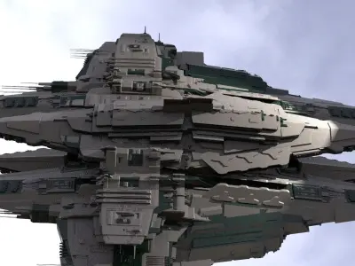 District 10 Mothership Tower 16  3D model