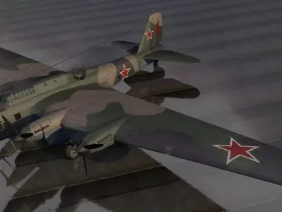 Petlyakov PE-8 - TB-7 or AN-42 3D model