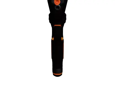 Sleek SciFi Pistol with Glowing Accents 3D model