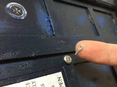 Doctor Who TARDIS YALE Lock and Key Minaiture Replica 6th Scale 3D print model