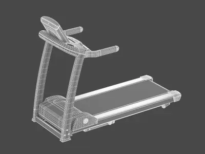 Life Fitness Treadmill F3 Folding 3D model