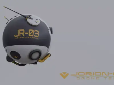 Jorion Flying Robot Drone  Low-poly 3D model