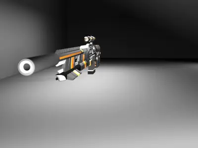 Sniper Rifle - SHARK -GAME READY Free low-poly 3D model