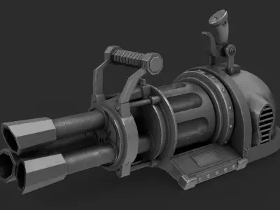 ARCANE - JINX MINIGUN - Cosplay - League of legends 3D model