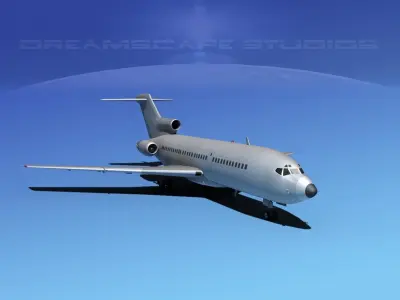 Boeing C-22A Bare Metal 3D model