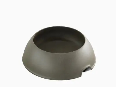 Plastic Dog Bowl A 04 Low-poly 3D model