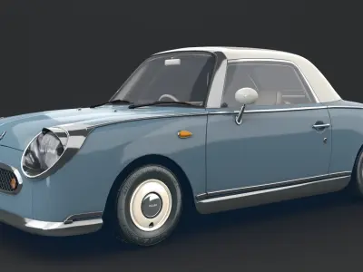 Nissan Figaro 1991 Free 3D model