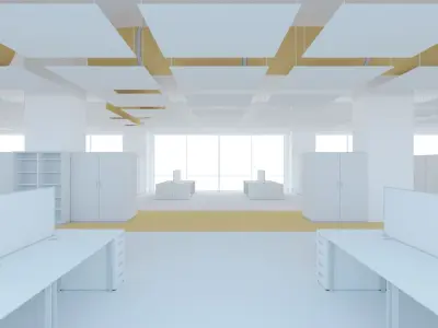 Office space 2 Low-poly 3D model