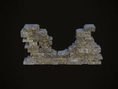 Ancient Stones Pack Low-poly 3D model
