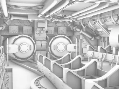 Submarine Interior 3D model
