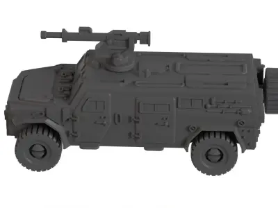 Lego Military Truck Low-poly 3D model