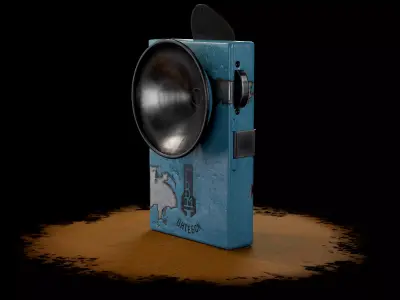 Flashlight Vitebsk USSR Low-poly 3D model