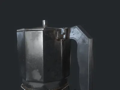 Coffee maker Free low-poly 3D model