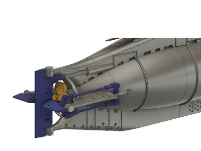 British Stickleback class submarine scale model STL 3D print model