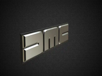 dmc logo 3D model