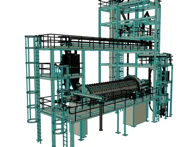 Industrial Mill 3D model