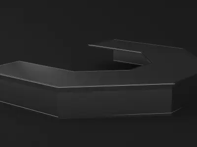 Sci Fi Furniture Low-poly 3D model