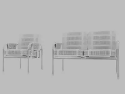 Arm chair twist Free 3D model