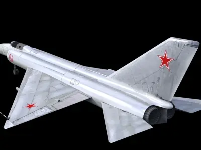 Lavochkin La-250 Anakonda Low-poly 3D model