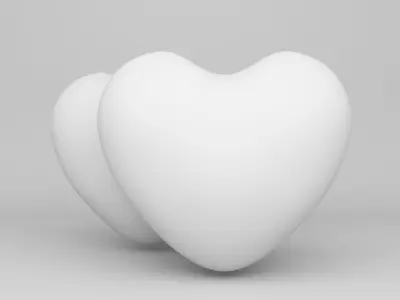 Heart Shaped Cushion Free 3D model