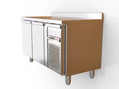 Stainless Steel Prep Table 3D model