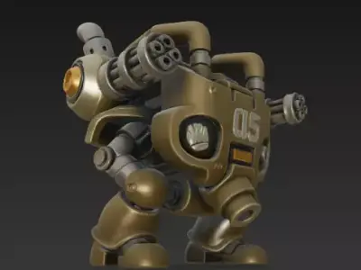 Metal Slug Robot 01 3D print model
