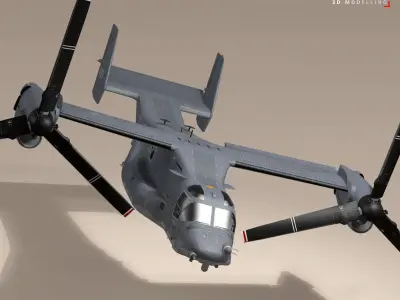 V-22 Osprey USAF 3D model