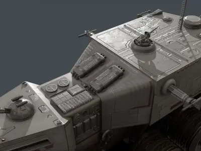 Star Wars - Juggernaut HAVw Low-poly 3D model