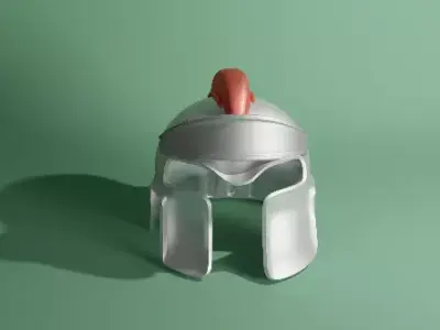 armour spartan helmet 3D model