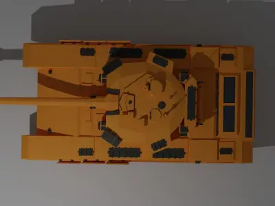 Russian Military Vehicles Tank T90 Low-poly 3D model Low-poly 3D model