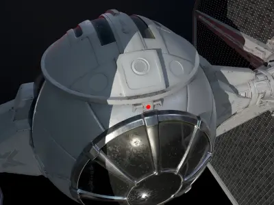 Tie Fighter   Low-poly 3D model